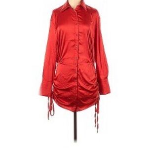 Mable Elegant Red Satin Dress